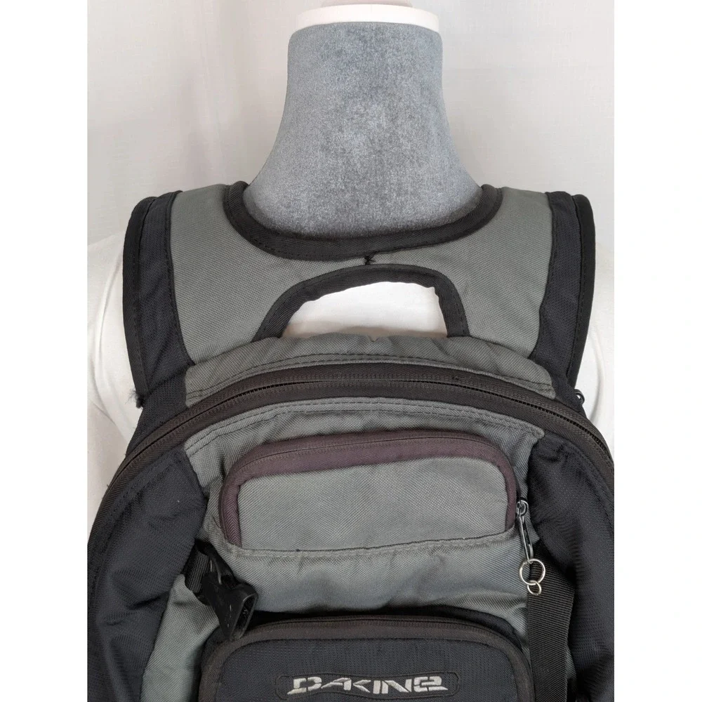 Dakine Duel Pack Backpack Gray Black Laptop School Travel Hiking 20x15x4